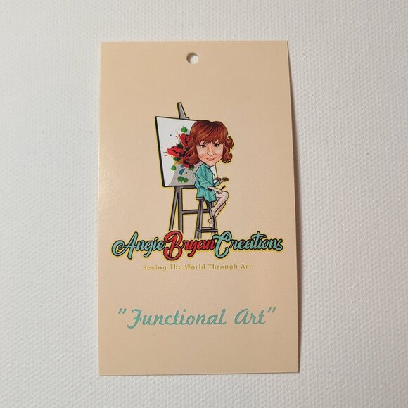 Colorful Mushroom Sandstone Coaster by Angie Bryan of Angie Bryan Creations - Picture 4 of 6